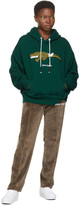 Thumbnail for your product : Palm Angels Green Croco Hoodie