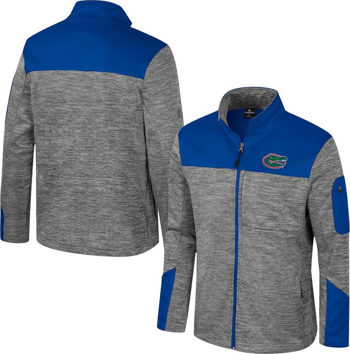 Colosseum Men's Gray/Royal Florida Gators Guard Full-Zip Jacket - Gray, Royal