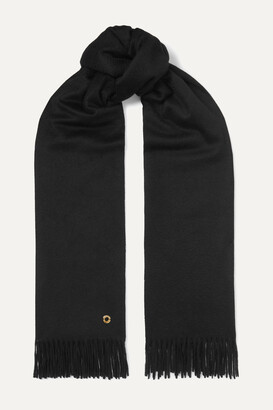 wool black scarf