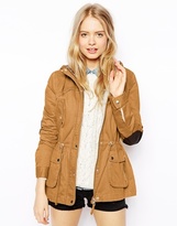 Thumbnail for your product : ASOS Jacket With Popper Detail And Jersey Lining - tobacco