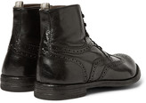 Thumbnail for your product : Officine Creative Anatomia Leather Brogue Boots