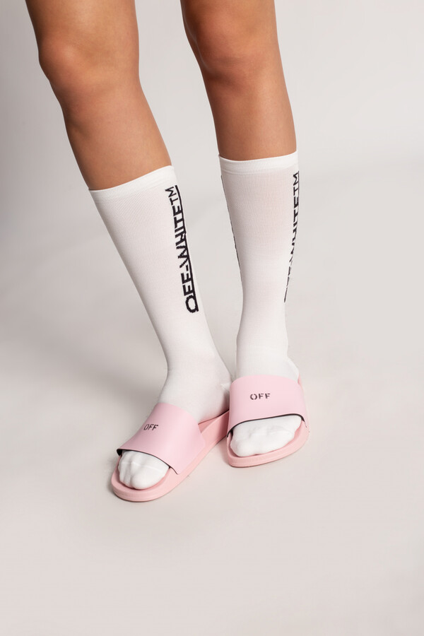off white slides pink