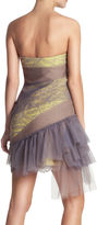 Thumbnail for your product : BCBGMAXAZRIA Runway Asymmetrical Ruffle Skirted Bustier Dress