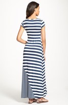 Thumbnail for your product : Everleigh Multi Stripe Short Sleeve Maxi Dress (Regular & Petite)