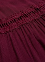 Thumbnail for your product : Jonathan Simkhai Lace detail fringed maxi dress