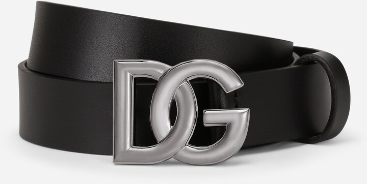 Dolce & Gabbana Crossover DG Logo Buckle Belt