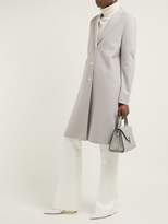 Thumbnail for your product : Harris Wharf London Single Breasted Pressed Wool Coat - Womens - Light Grey