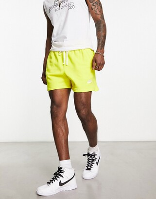 neon yellow mens nike shorts