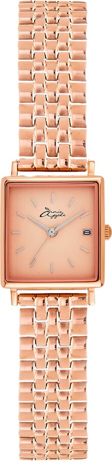 Bermuda Watch Company Quaintrelle Square Rose Gold Link 22 24Mm