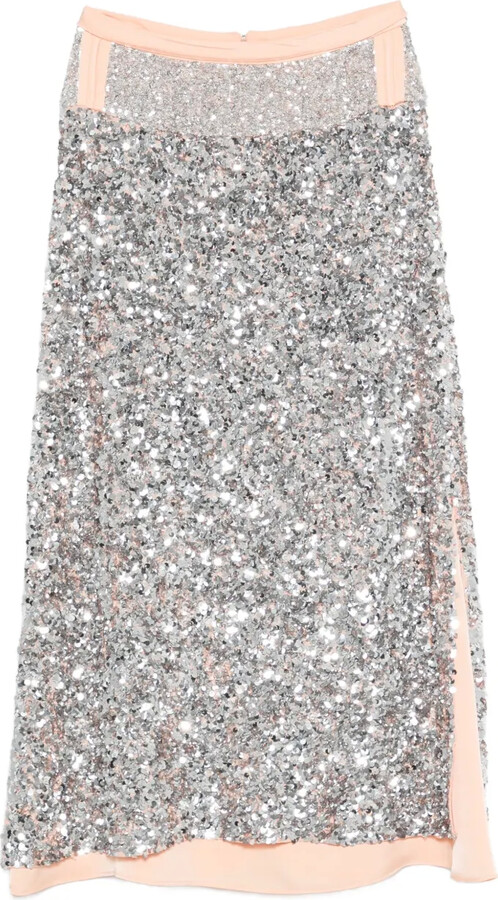 Rabanne Sequin-Embellishment Maxi Skirt