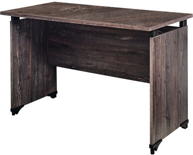 Wovilo Rustic Gray Office Desk With Durability - Water & Heat  Stain Scratch E0 Grade Board 2X Thicker  Made In Solid Wood For Work Build Coating Graded