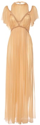 Alberta Ferretti Silk Chiffon Long Dress