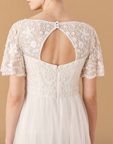 Thumbnail for your product : Monsoon Shelly Floral Embellished Bridal Dress Ivory