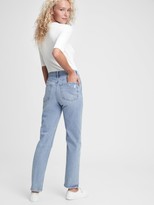 Thumbnail for your product : Gap Sky High Distressed Straight Leg Jeans