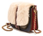 Thumbnail for your product : Jerome Dreyfuss Jojo Blanc Rabbit Fur Bag