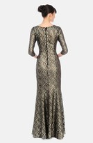 Thumbnail for your product : Kay Unger Metallic Lace Trumpet Gown