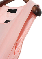 Thumbnail for your product : Choies Pastel Pink Pleated Chiffon Dress with Bow Belt
