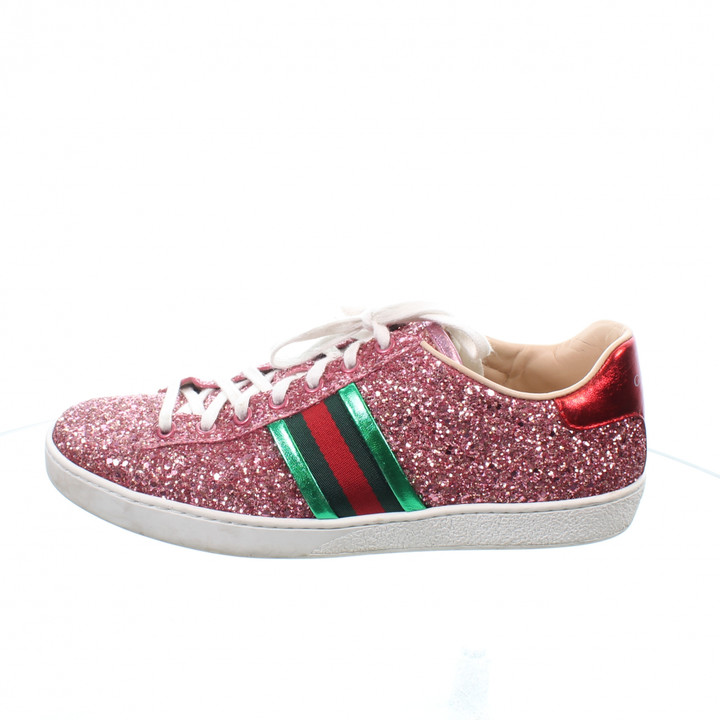 pink sparkly gucci shoes