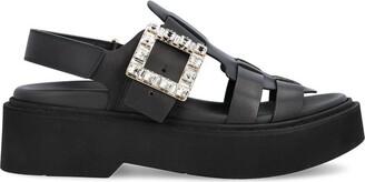 関税送料込Roger Vivier Double Strap Slip-on Sandals Roger Vivier Double Strap Slip-On Sandals - ShopStyle