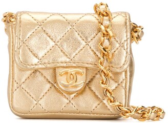 Chanel Pre Owned 1990s Diamond-Quilted Mini Shoulder Bag - ShopStyle