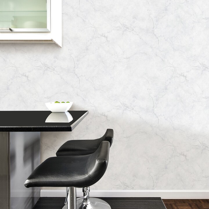 Dunelm Carrara Marble Peel and Stick Wallpaper White ShopStyle