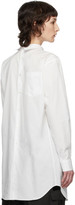 Thumbnail for your product : Comme des Garçons Homme Plus White Pearl Print Shirt Dress
