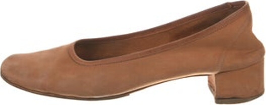 Maryam Nassir Zadeh Leather Pumps Brown Square-Toes Platform Unfortunately due to restrictions this item may not be eligible for shipping in all areas.