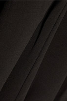 Thumbnail for your product : Halston Cutout pleated crepe dress