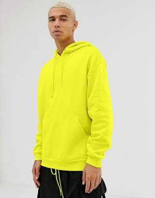 ASOS Design DESIGN oversized hoodie in lime green