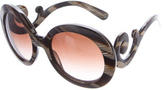 Thumbnail for your product : Prada Tortoise Baroque Sunglasses