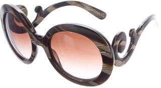 Prada Tortoise Baroque Sunglasses