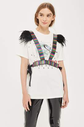Topshop Feathered Rainbow Harness