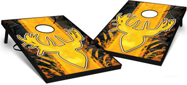 Skip's Garage 2' X 3' Deer Sportsman Tailgate Size Cornhole Set+E70