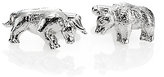 Thumbnail for your product : David Donahue Sterling Silver Bull & Bear Cuff Links