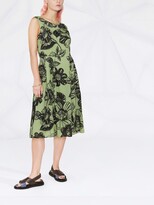 Thumbnail for your product : Luisa Cerano Floral-Print Midi Dress