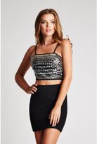Thumbnail for your product : GUESS Embellished Crop Top
