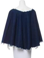 Thumbnail for your product : Donni Charm Frayed Denim Poncho