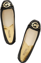 Thumbnail for your product : MICHAEL Michael Kors Fulton textured-leather ballet flats