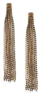 INC International Concepts Crystal Chain Linear Drop Earrings, Created for Macy's