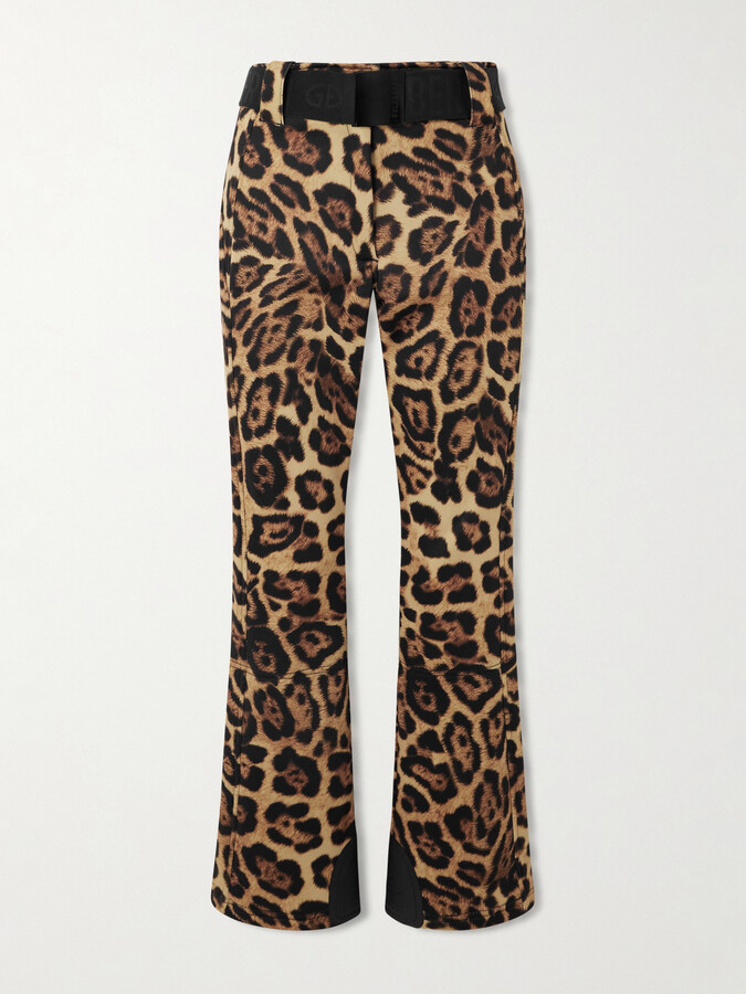 Goldbergh Minou Belted Leopard-print Ski Pants - Animal print