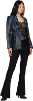 Thumbnail for your product : KNWLS Blue Amr Leather Jacket