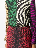 Thumbnail for your product : Boutique Moschino Animal-Print Colour Block Dress