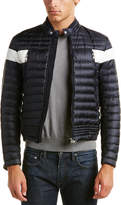 Thumbnail for your product : Moncler Foret Quilted Down Biker Jacket
