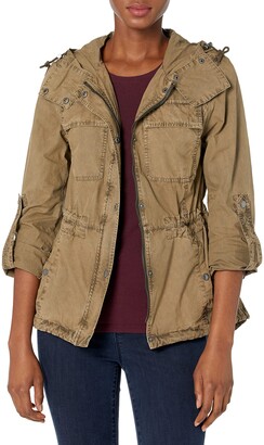 Burberry Brit Lightweight Military Jacket in Blue | Lyst