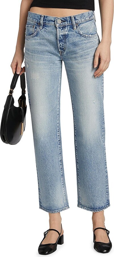 Moussy Vintage Aurantia Straight Low-Rise Jeans