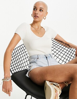 Abercrombie puff sleeve bodysuit Clearance