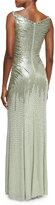 Thumbnail for your product : Jenny Packham Linear-Sequin Sleeveless Gown, Azure