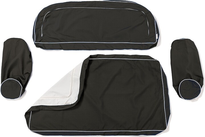 business & pleasure co. Love Seat Slip Cover Set in Black