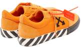 Thumbnail for your product : Off-White Off White Vulcanised Low Top Suede Trainers - Mens - Orange Multi