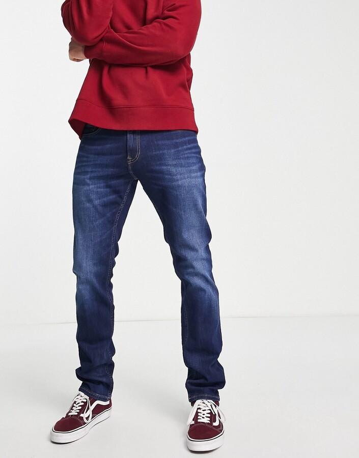Tommy Jeans Scanton slim fit jeans in aspen dark wash - ShopStyle